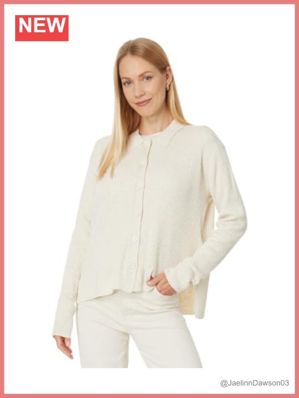 Splendid Georgie Polo Button Down Sweater Viscose Nylon Cashmere